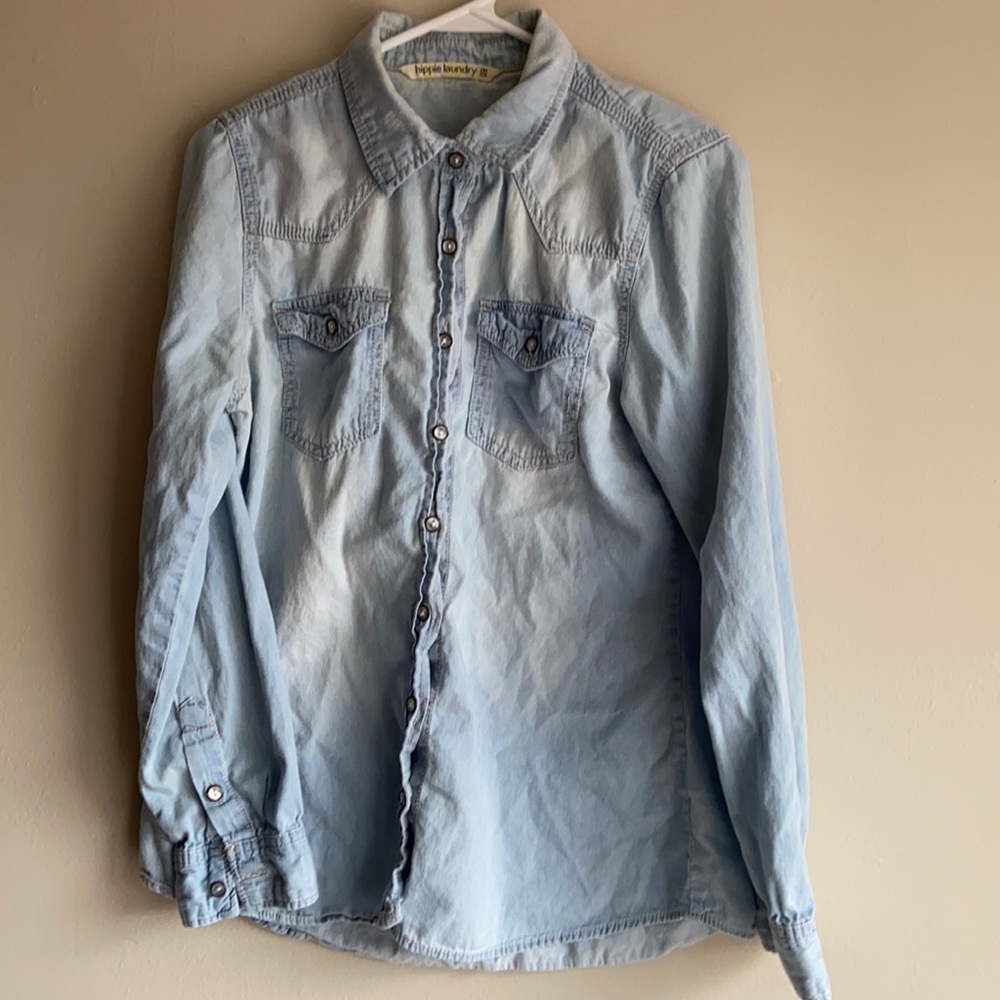 Hippie Laundry denim button up shirt